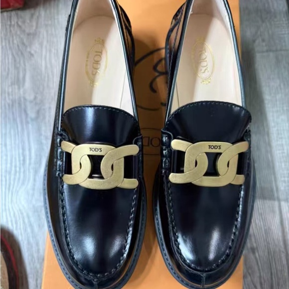 Tod's Black and Gold Heels - Picture 1 of 4